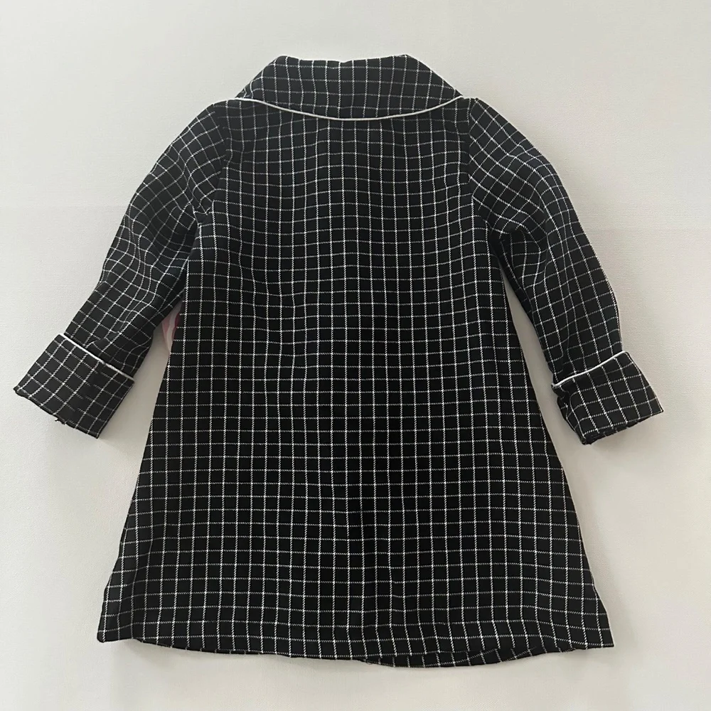 Youngland 2T 3T 4T Toddler Girl Coat Dress Set Outfit Black White NWT